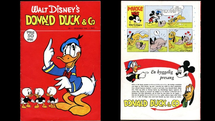 Donald Duck Comic Book First Edition Norway 1948